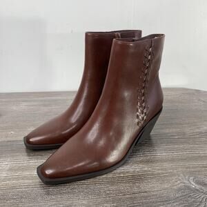 Frye & Co Katara Boots Womens Size 6 Brown Ankle Western Block Heel